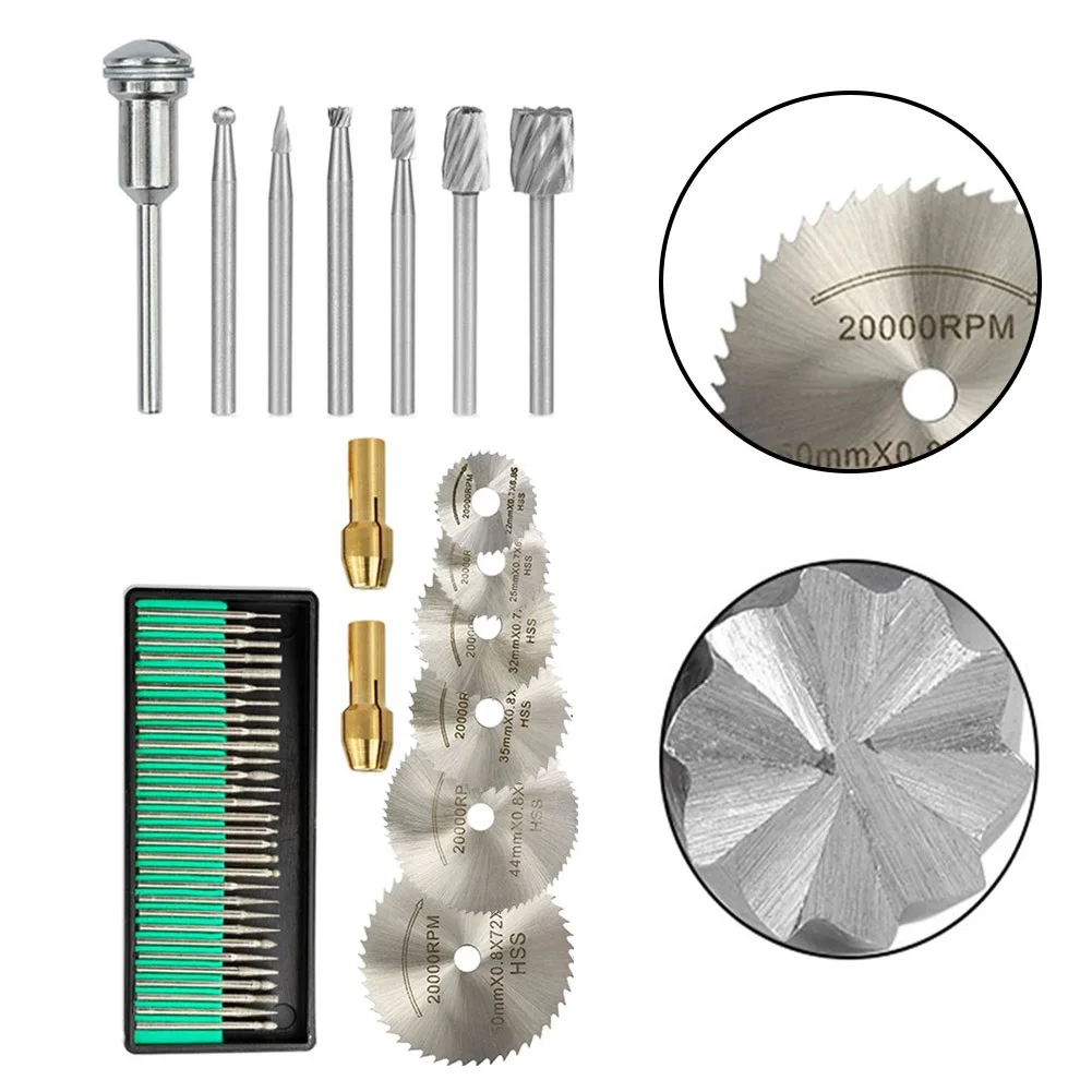 45pcs Diamond Engraving Accessories Set HSS Mini Circular Saw Blade Routing Bit Cutting Tool Disc Circular Saw Disc Woodworking
45pcs Diamond Engraving Accessories Set HSS Mini Circular Saw Blade Routing Bit Cutting Tool Disc Circular Saw Disc Woodworking