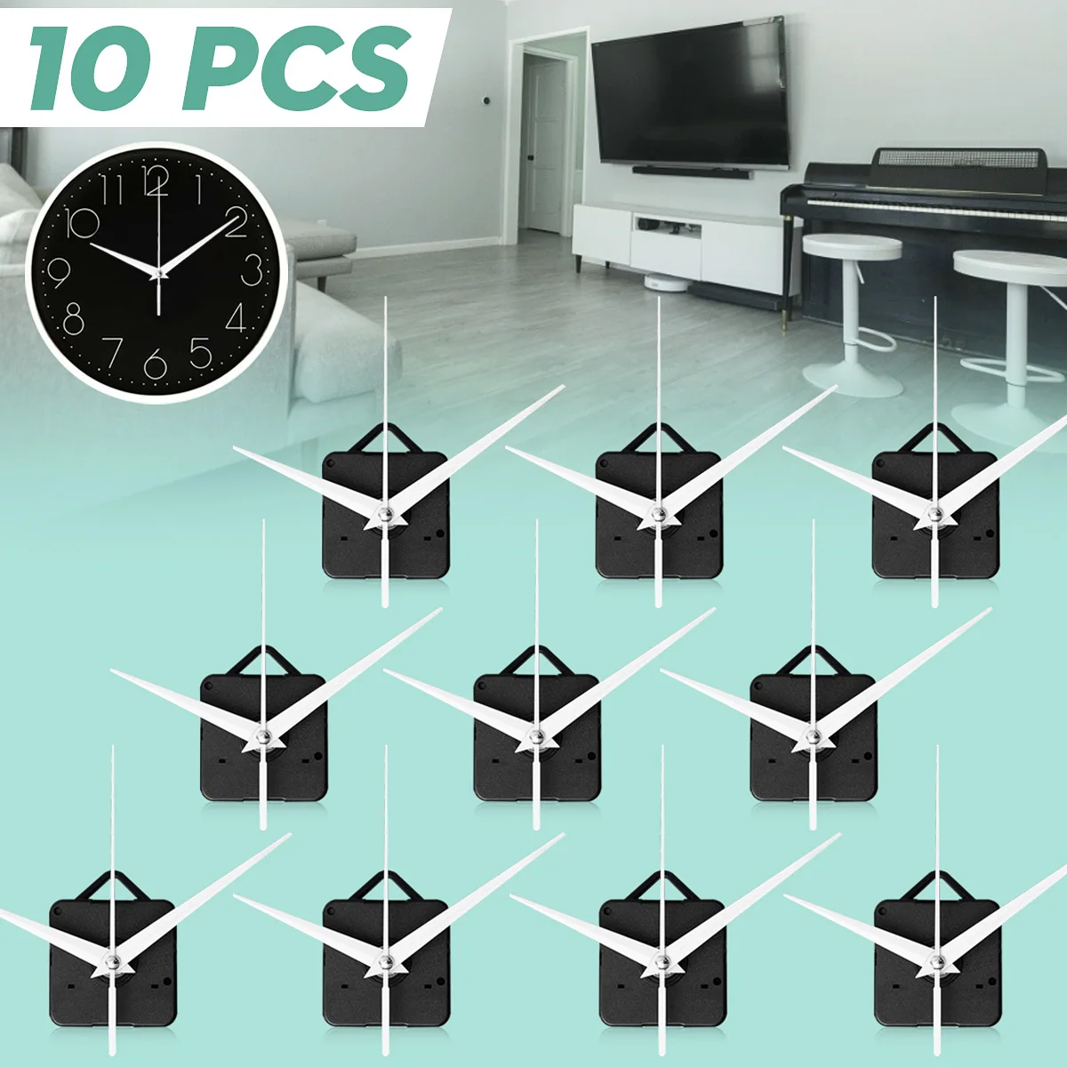 10 Set DIY Quartz Watch Silent Wall Clock Movement Quartz Repair Movement Clock Mechanism Parts With Needles
10 Set DIY Quartz Watch Silent Wall Clock Movement Quartz Repair Movement Clock Mechanism Parts With Needles