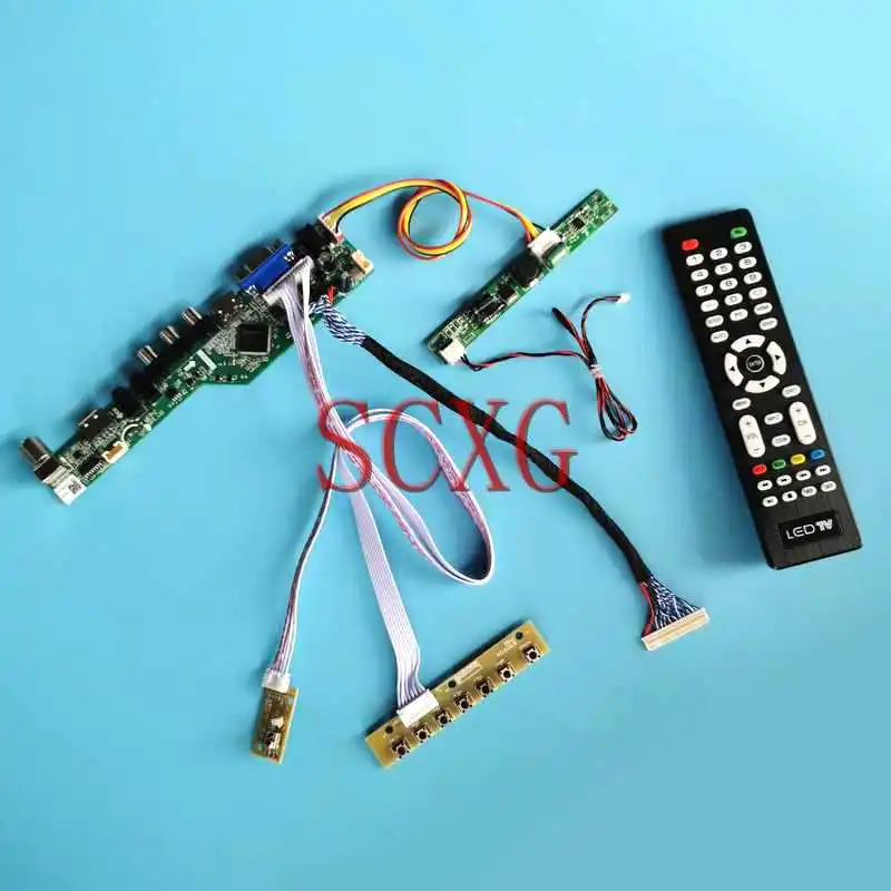 TV Analog Monitor Matrix Controller Board Fit LM230WF5 LM230WFA 23" DIY Kit 1920*1080 HDMI-Compatible LVDS 30 Pin VGA AV USB RF
TV Analog Monitor Matrix Controller Board Fit LM230WF5 LM230WFA 23" DIY Kit 1920*1080 HDMI-Compatible LVDS 30 Pin VGA AV USB RF