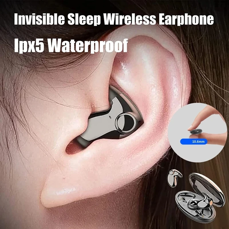 Mini Invisible Sleep Wireless Earphone Bluetooth 5.3 Hidden Earbuds IPX5 Waterproof Noise Cancelling Touch Control Headphones
Mini Invisible Sleep Wireless Earphone Bluetooth 5.3 Hidden Earbuds IPX5 Waterproof Noise Cancelling Touch Control Headphones
