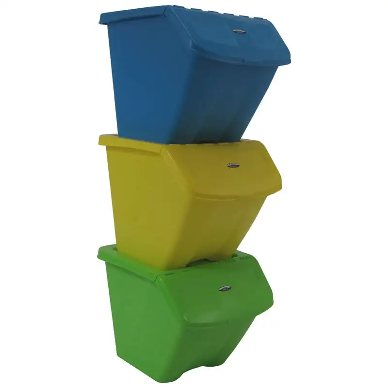 30 Gallon Stackable Recycle Storage Bins 3 PC Set Garbage Bin Kitchen Bathroom Toilet Trash Can Best Automatic Induction Waterpr
30 Gallon Stackable Recycle Storage Bins 3 PC Set Garbage Bin Kitchen Bathroom Toilet Trash Can Best Automatic Induction Waterpr