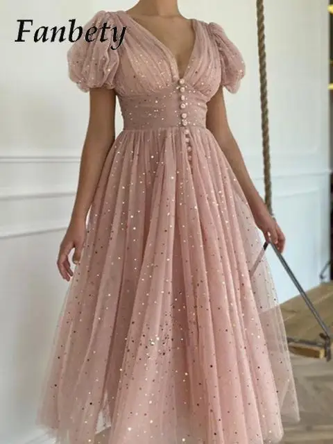 Women Elegant Solid Shine Bright Party Dress 2022 Summer Fashion Short Sleeve Pleat Mesh Dress Ladies New Sexy V Neck Long Dress
Women Elegant Solid Shine Bright Party Dress 2022 Summer Fashion Short Sleeve Pleat Mesh Dress Ladies New Sexy V Neck Long Dress