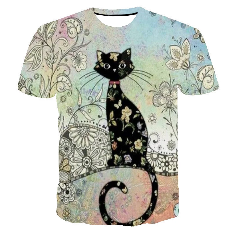 New Cute Lovely Cat Graphic T Shirts Women Summer Short Sleeve Harajuku Tees Top Ladies Animal T Shirts Summer Clothing
New Cute Lovely Cat Graphic T Shirts Women Summer Short Sleeve Harajuku Tees Top Ladies Animal T Shirts Summer Clothing