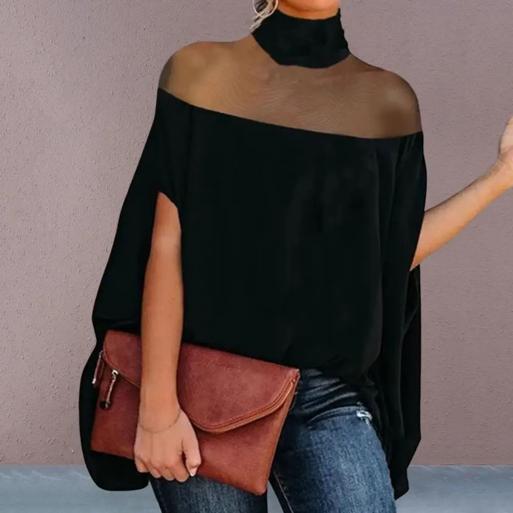 Chic Women Tops High Half Collar Dressing Up Moisture Wicking Women Sexy Pullover T-shirt
Chic Women Tops High Half Collar Dressing Up Moisture Wicking Women Sexy Pullover T-shirt