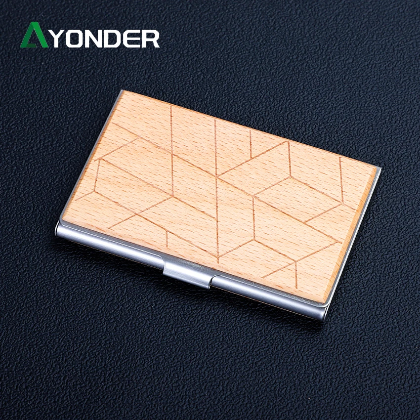 Metal Wallet Business Card Box Storage Box Ultra-thin Card Box Portable Men's Carry-on ID Card Bag Creative Wooden Card Package
Metal Wallet Business Card Box Storage Box Ultra-thin Card Box Portable Men's Carry-on ID Card Bag Creative Wooden Card Package
