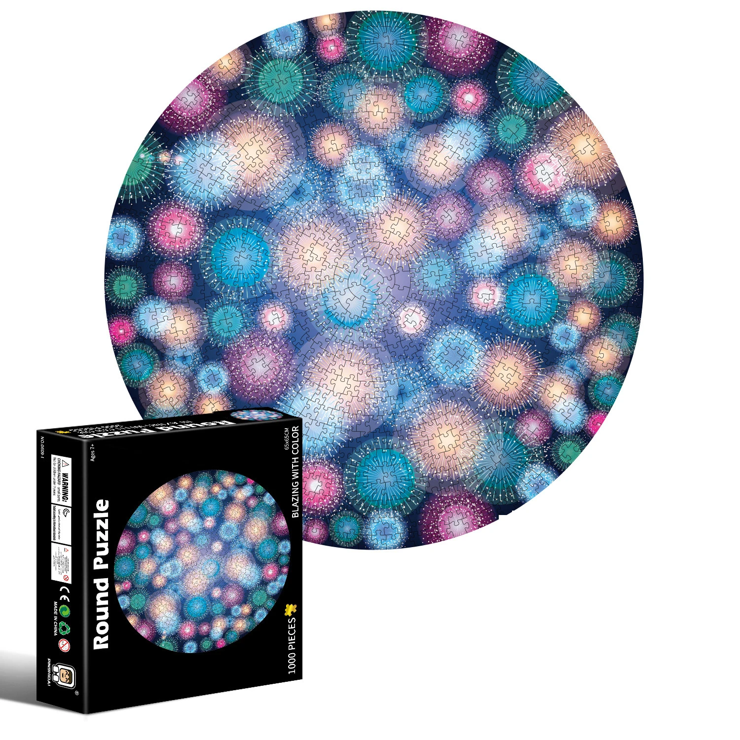 New Colorful 1000 Pieces Puzzles For Adults Firework Beauty Jigsaw Round Pattern Large 63cm Gift Box Toy Item Home Art Wholesale
New Colorful 1000 Pieces Puzzles For Adults Firework Beauty Jigsaw Round Pattern Large 63cm Gift Box Toy Item Home Art Wholesale