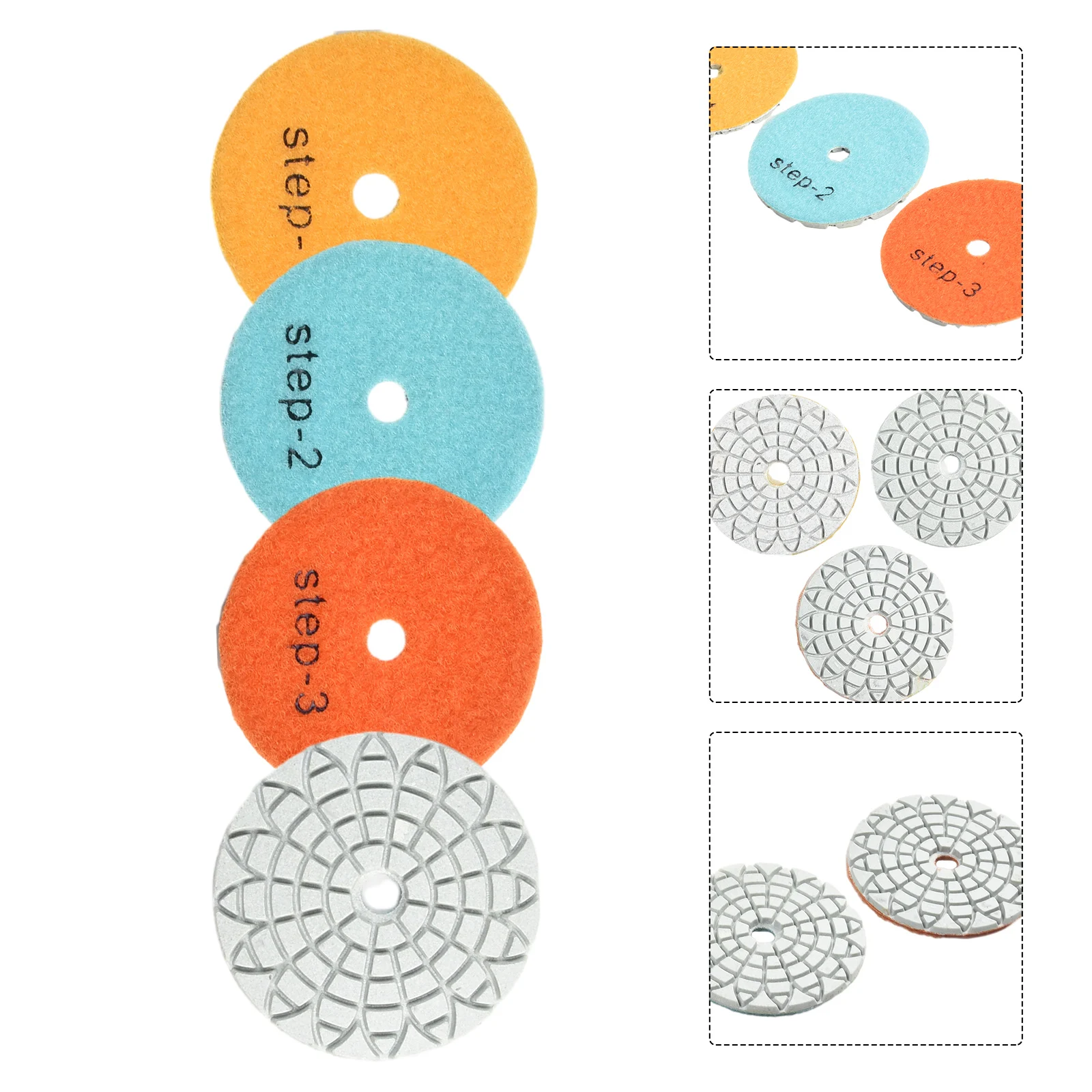 Polishing Tool Polishing Pads None 1#/2#/3# 3PCS Diamond Diamond + Resin Powder Dry/wet Granite Polishing Pads
Polishing Tool Polishing Pads None 1#/2#/3# 3PCS Diamond Diamond + Resin Powder Dry/wet Granite Polishing Pads