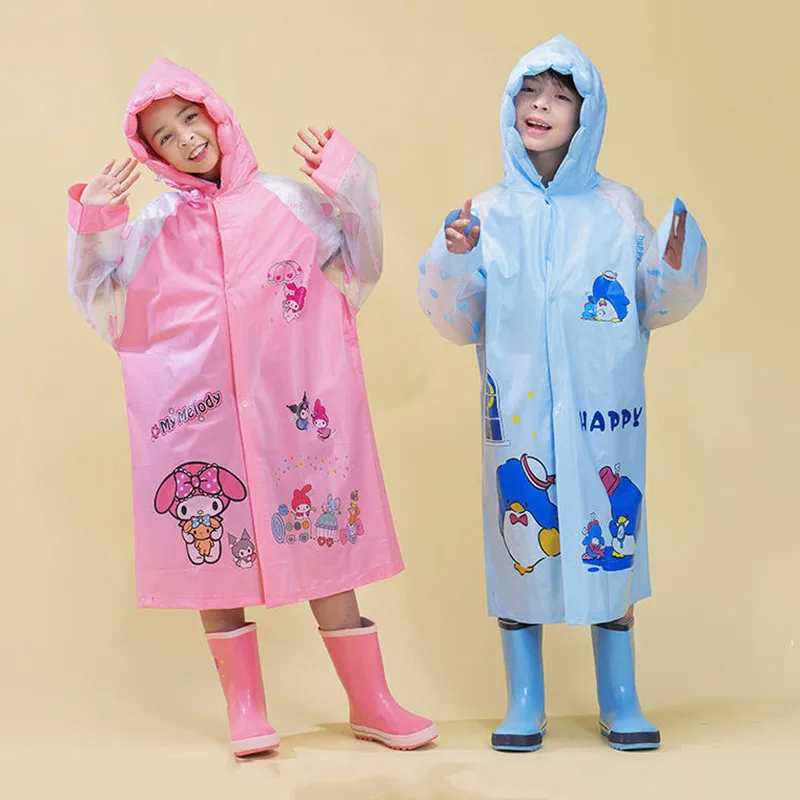 Kawaii Sanrio Raincoat Cape Kuromi My Melody Tuxedosam Children Thickened Waterproof Clothing Students Cute Raincoat Rain Gear
Kawaii Sanrio Raincoat Cape Kuromi My Melody Tuxedosam Children Thickened Waterproof Clothing Students Cute Raincoat Rain Gear