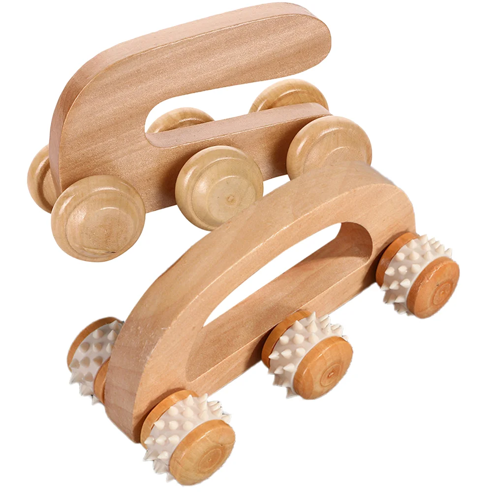 

2pcs Wood Massage Tools Wooden Massager Rollers Home Rolling Massagers