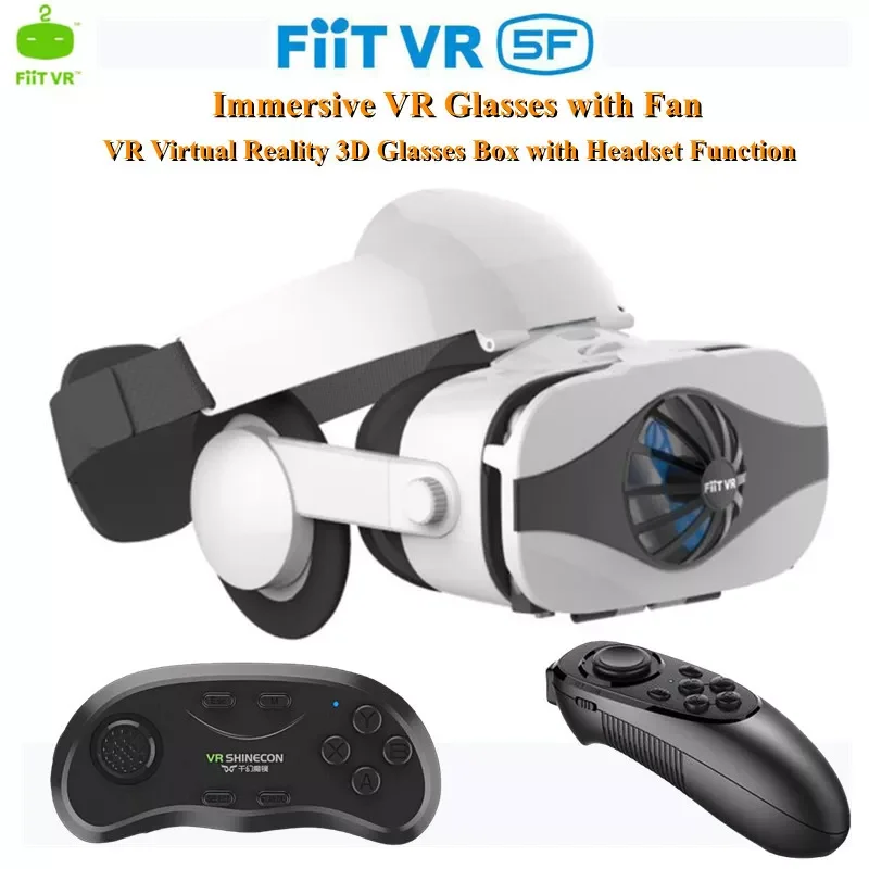 NEW Original Fiit VR 5F Helmet 3D VR Glasses Virtual Reality Stereo Headset For IOS Android Smartphone Goggle Box Capacete with
NEW Original Fiit VR 5F Helmet 3D VR Glasses Virtual Reality Stereo Headset For IOS Android Smartphone Goggle Box Capacete with