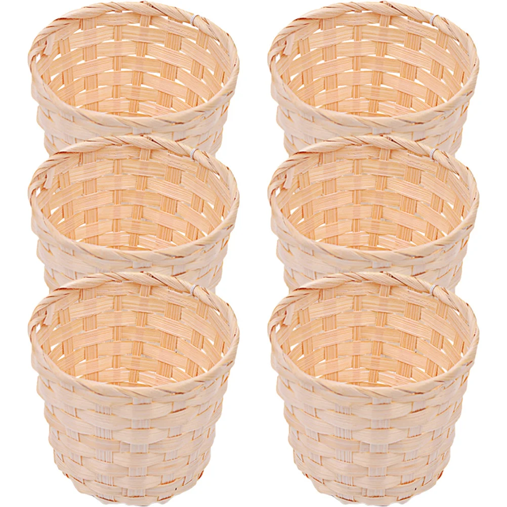 6 Pcs Mini Ornaments Easter Basket Flower Girl Sundries Storage Woven Bamboo Baskets Weddings
6 Pcs Mini Ornaments Easter Basket Flower Girl Sundries Storage Woven Bamboo Baskets Weddings