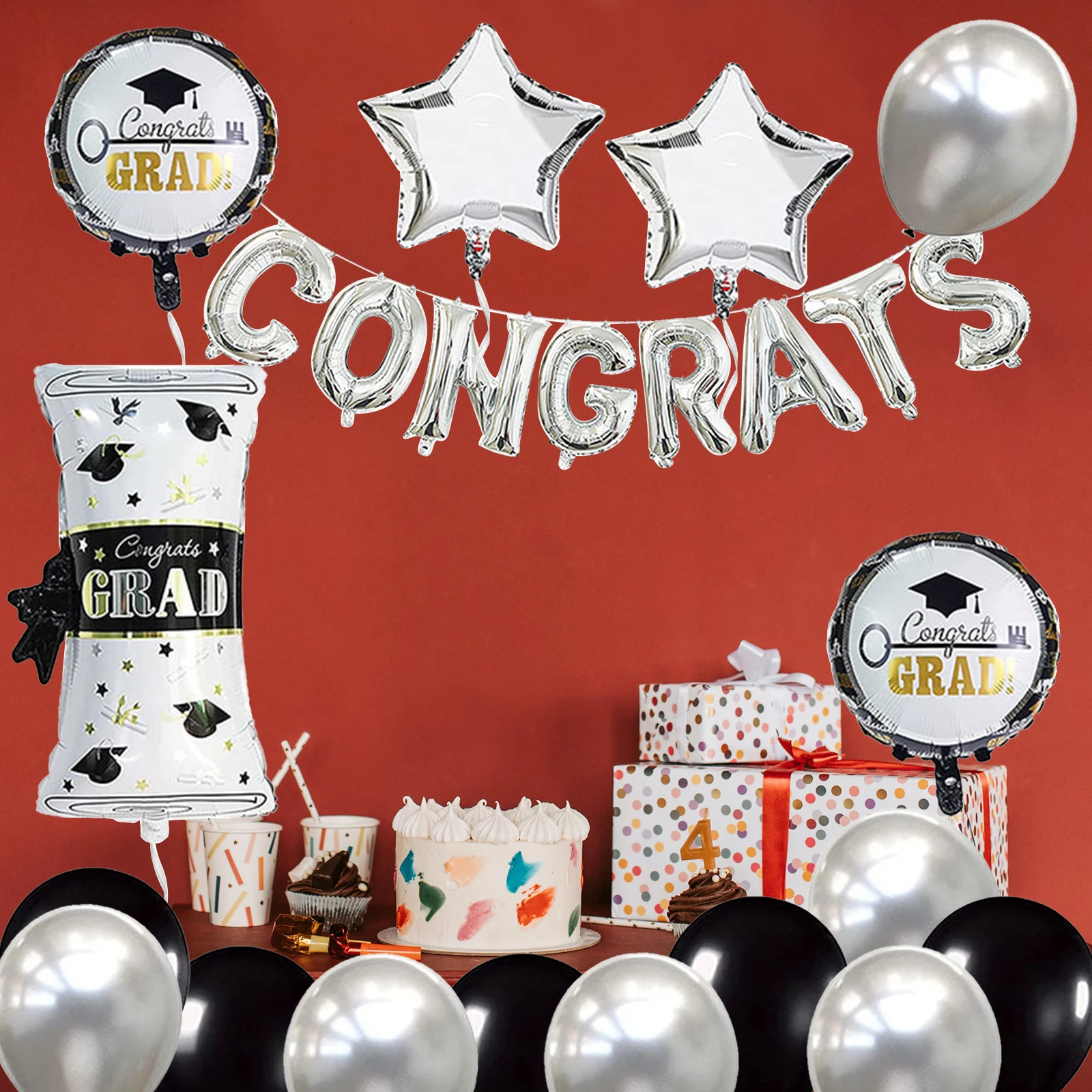 Congrats Graduation Balloons Graduation Party Decorations Set School Class Party Supplies Celebration Decorations 29PCS
Congrats Graduation Balloons Graduation Party Decorations Set School Class Party Supplies Celebration Decorations 29PCS
