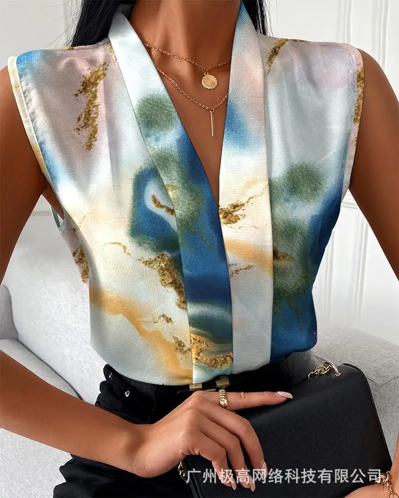 Marble Print V-Neck Casual Top Women Sleeveless Spring Summer Sexy Vest Camis Tanks Tops
Marble Print V-Neck Casual Top Women Sleeveless Spring Summer Sexy Vest Camis Tanks Tops