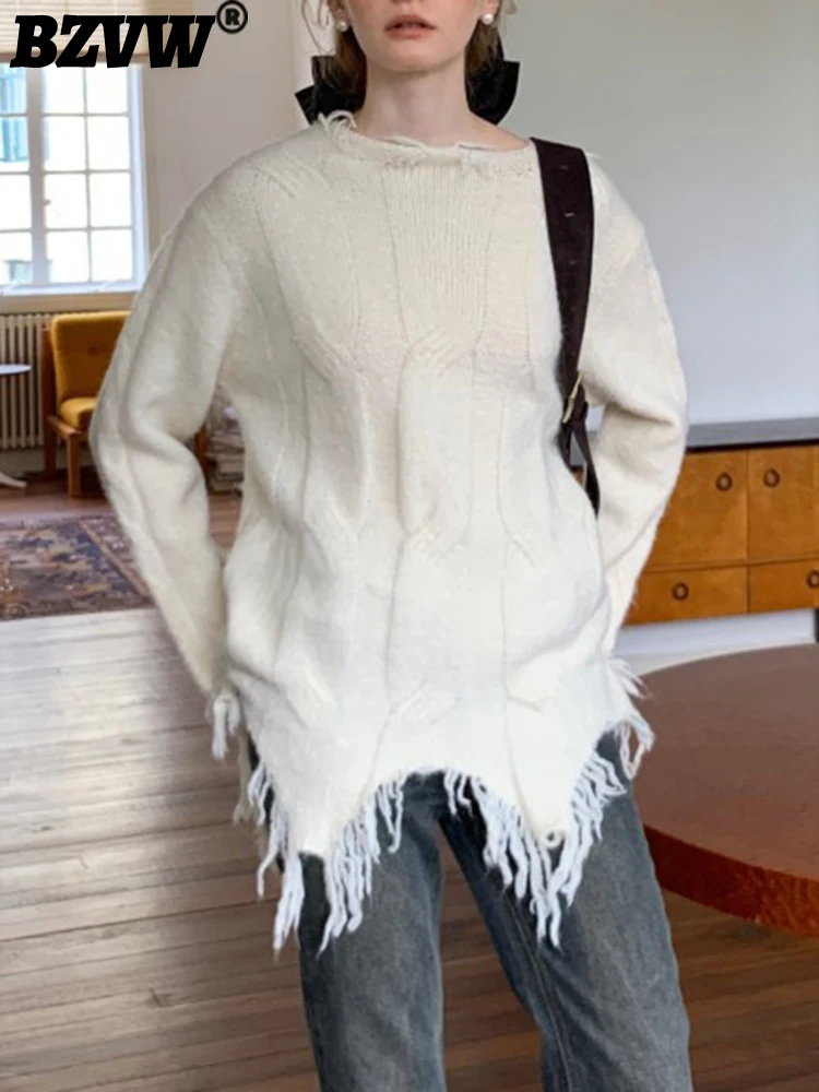 BZVW Chic Nichevintage Hand Worn Tassel Long Sleeved Sweater Women's 2023 Spring Autumn Vintage Designer Knit Top Female 25X3061
BZVW Chic Nichevintage Hand Worn Tassel Long Sleeved Sweater Women's 2023 Spring Autumn Vintage Designer Knit Top Female 25X3061