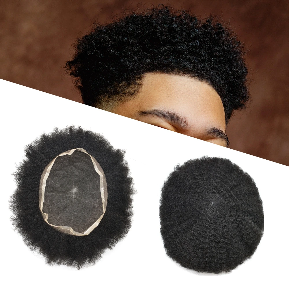 Afro Toupee for Black Men African American Curl Hairpieces Brazilian Human Hair Repalcement System Kinky Curly Black Mens Units
Afro Toupee for Black Men African American Curl Hairpieces Brazilian Human Hair Repalcement System Kinky Curly Black Mens Units