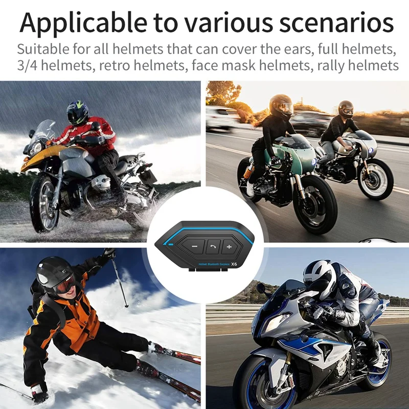 Хот-2 шт. X6 Bluetooth-наушники для шлема BT5.0 800MA беспроводные наушники для езды на мотоцикле стерео защита от помех Водонепроницаемая гарнитура
Хот-2 шт. X6 Bluetooth-наушники для шлема BT5.0 800MA беспроводные наушники для езды на мотоцикле стерео защита от помех Водонепроницаемая гарнитура