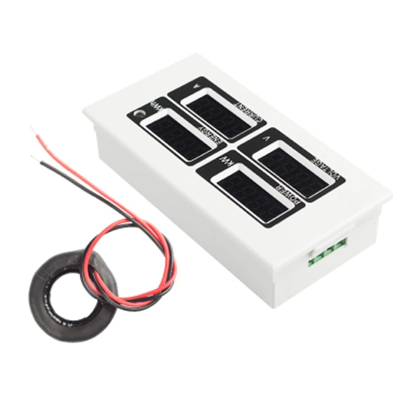 PZEM-004 Single Phase Power Energy Meter Red LED Display Electric Instruments Volt Amp Watt Kwh Indicator TTL Modbus
PZEM-004 Single Phase Power Energy Meter Red LED Display Electric Instruments Volt Amp Watt Kwh Indicator TTL Modbus
