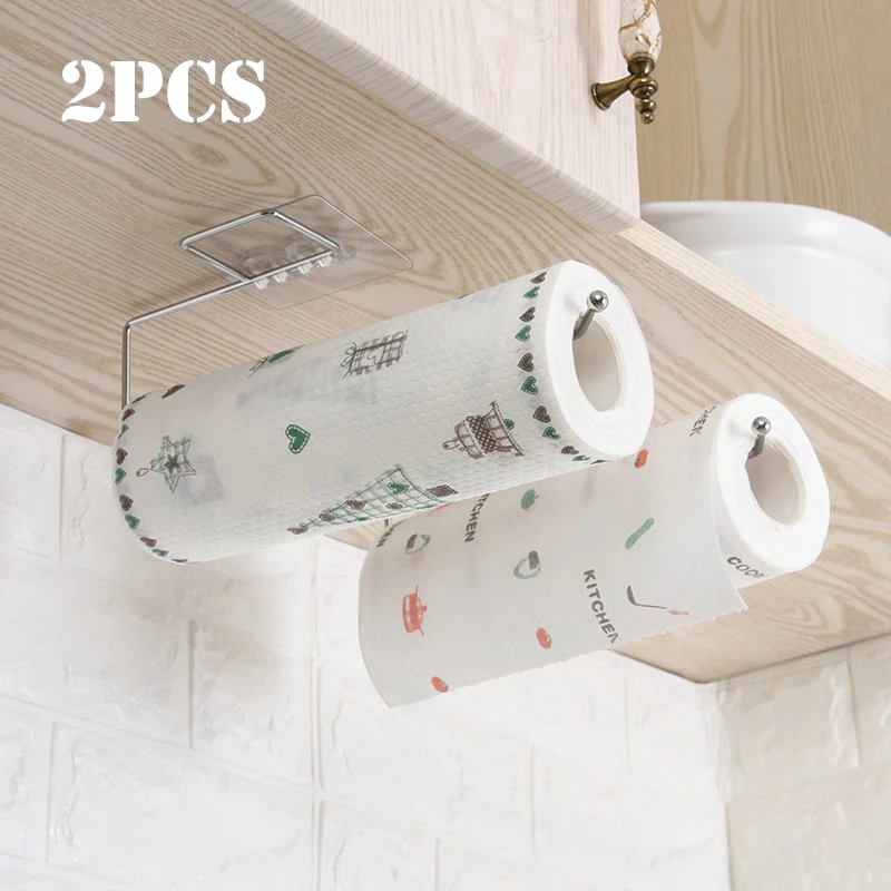 1/2pcs Paper Holder Bathroom Storage Paper Towel Holder Kitchen Wall Hook Toilet Paper Stand Home Organizer Toilet Accessories 
1/2pcs Paper Holder Bathroom Storage Paper Towel Holder Kitchen Wall Hook Toilet Paper Stand Home Organizer Toilet Accessories