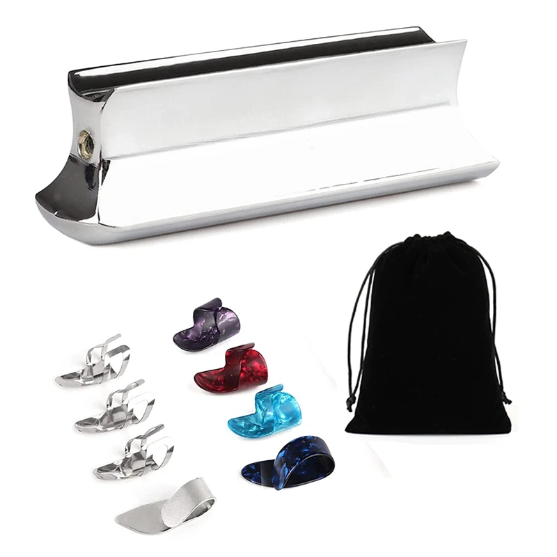 Guitar Slide Tone Bar For Dobro,Lap Guitar,Hawaiian Guitar,Electric Guitar With Celluloid+Thumb&Finger Picks Plectrums
Guitar Slide Tone Bar For Dobro,Lap Guitar,Hawaiian Guitar,Electric Guitar With Celluloid+Thumb&Finger Picks Plectrums