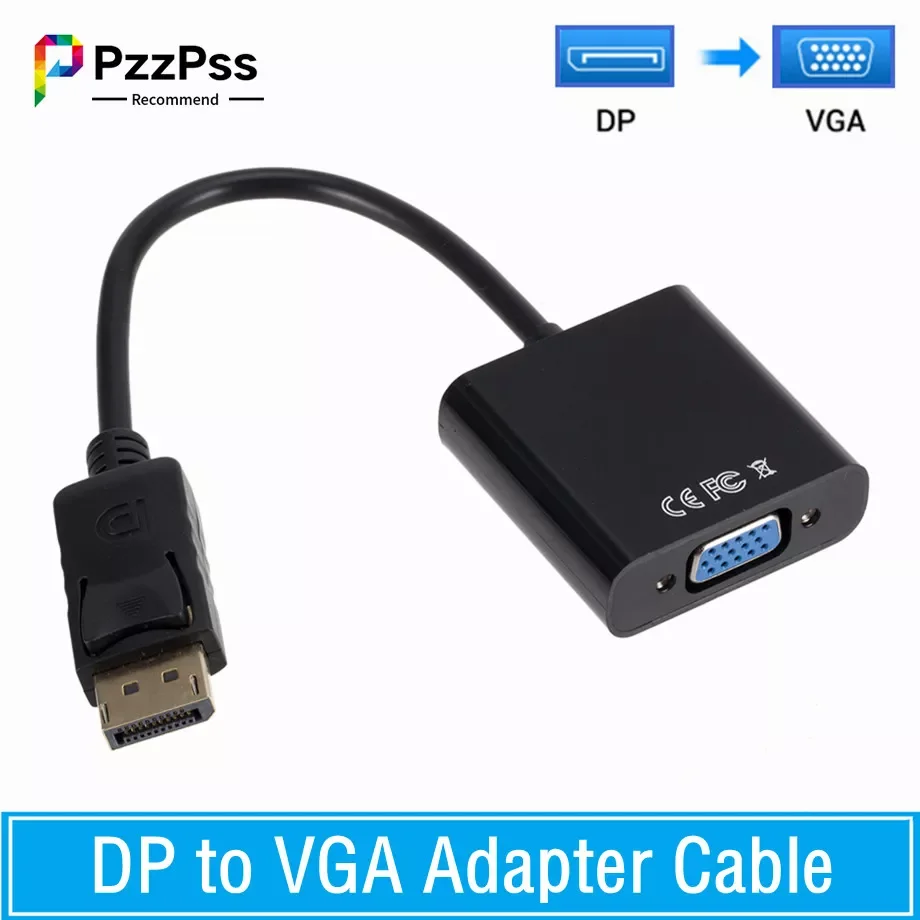 PzzPss DisplayPort Display Port DP to VGA Adapter Cable Male to Female Converter for PC Computer Laptop HDTV Monitor Projector
PzzPss DisplayPort Display Port DP to VGA Adapter Cable Male to Female Converter for PC Computer Laptop HDTV Monitor Projector