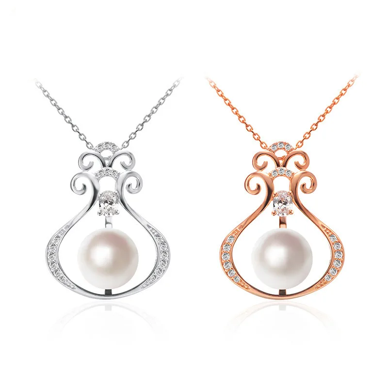 HOYON 925 Sterling Silver Color Necklace Women's Jewelry Inlaid Zircon Rose Gold Color Pearl Vase Pendant Dongdamen Accessories
HOYON 925 Sterling Silver Color Necklace Women's Jewelry Inlaid Zircon Rose Gold Color Pearl Vase Pendant Dongdamen Accessories