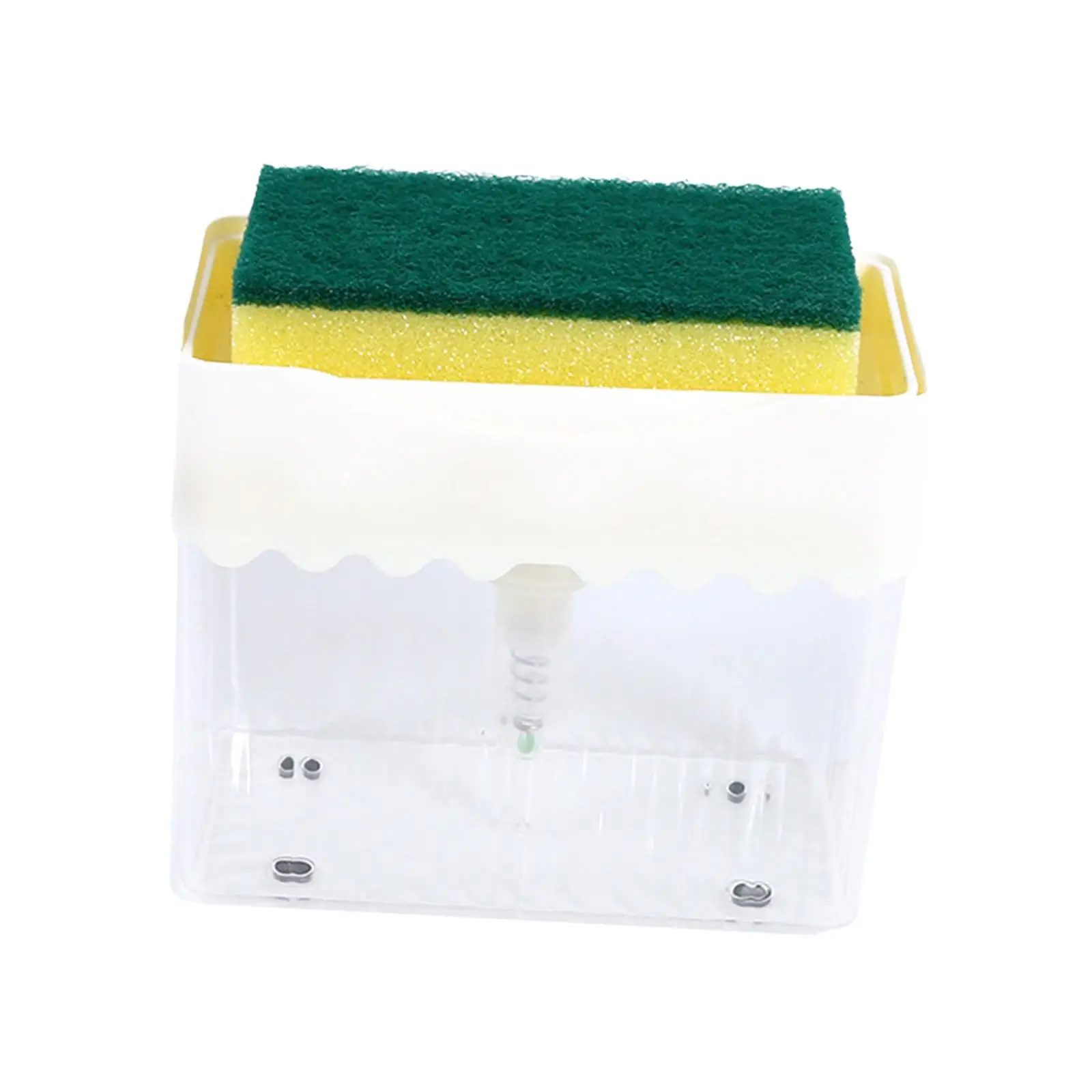 2 in 1 Soap Dispenser Easy to Use Sponge Included White Reusable Convenient Dish Soap Dispenser for Kitchen Countertop Sink
2 in 1 Soap Dispenser Easy to Use Sponge Included White Reusable Convenient Dish Soap Dispenser for Kitchen Countertop Sink