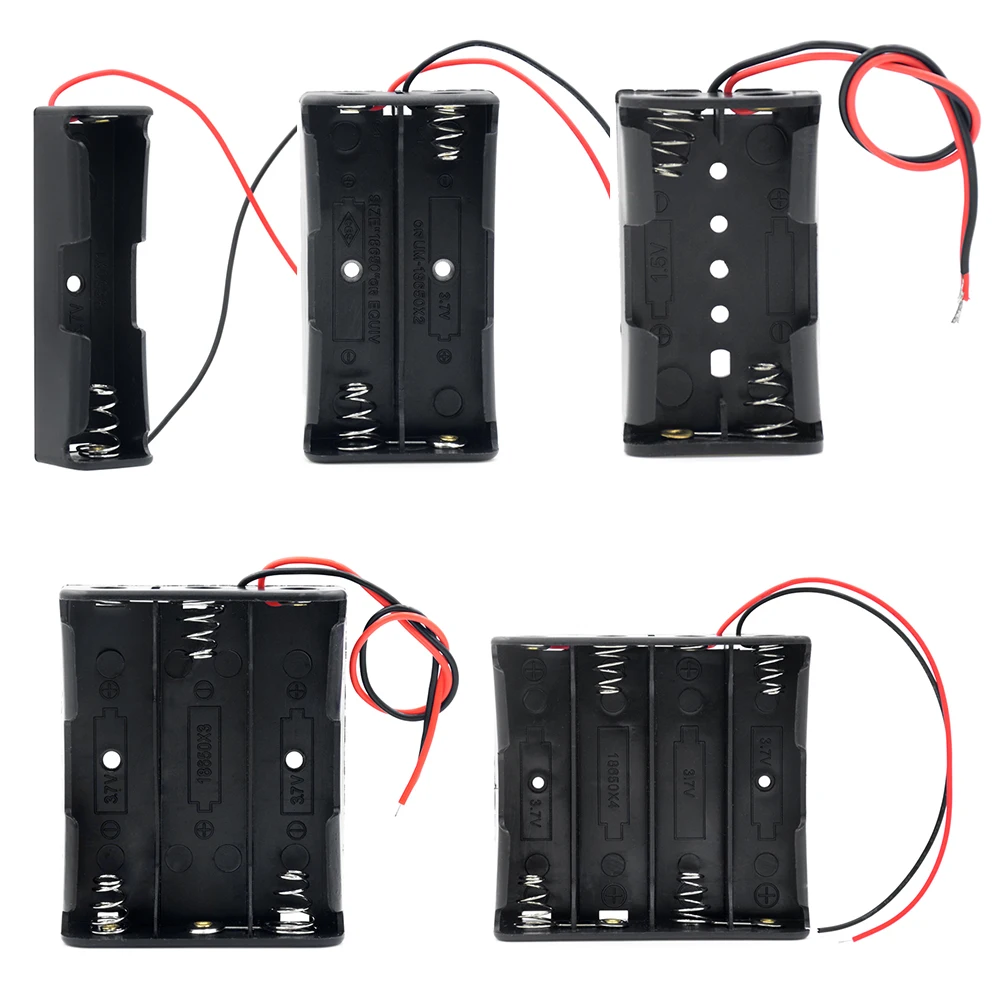 10 Pack 18650 Power Bank Cases 1x 2x 3x 4x 3.7V 18650 Battery Holder Storage Box Case DIY 1/2/3/4 Slots Batteries Container
10 Pack 18650 Power Bank Cases 1x 2x 3x 4x 3.7V 18650 Battery Holder Storage Box Case DIY 1/2/3/4 Slots Batteries Container