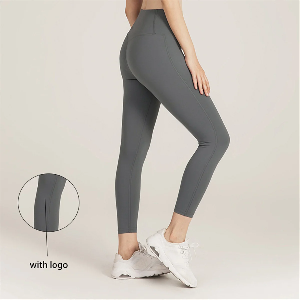 

Leggings Women Gym Trackless Nude Feeling High Waist Nylon Fitness Aloe Yoga with Logo Pants Exercise Clothes Leggings for Fitne