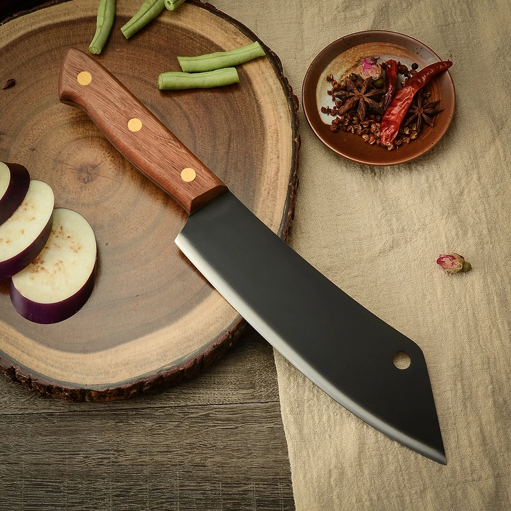Кованый нож шеф-повара, кухонный инструмент для нарезки мяса и овощей, 8 дюймов, острый, из нержавеющей стали
Кованый нож шеф-повара, кухонный инструмент для нарезки мяса и овощей, 8 дюймов, острый, из нержавеющей стали