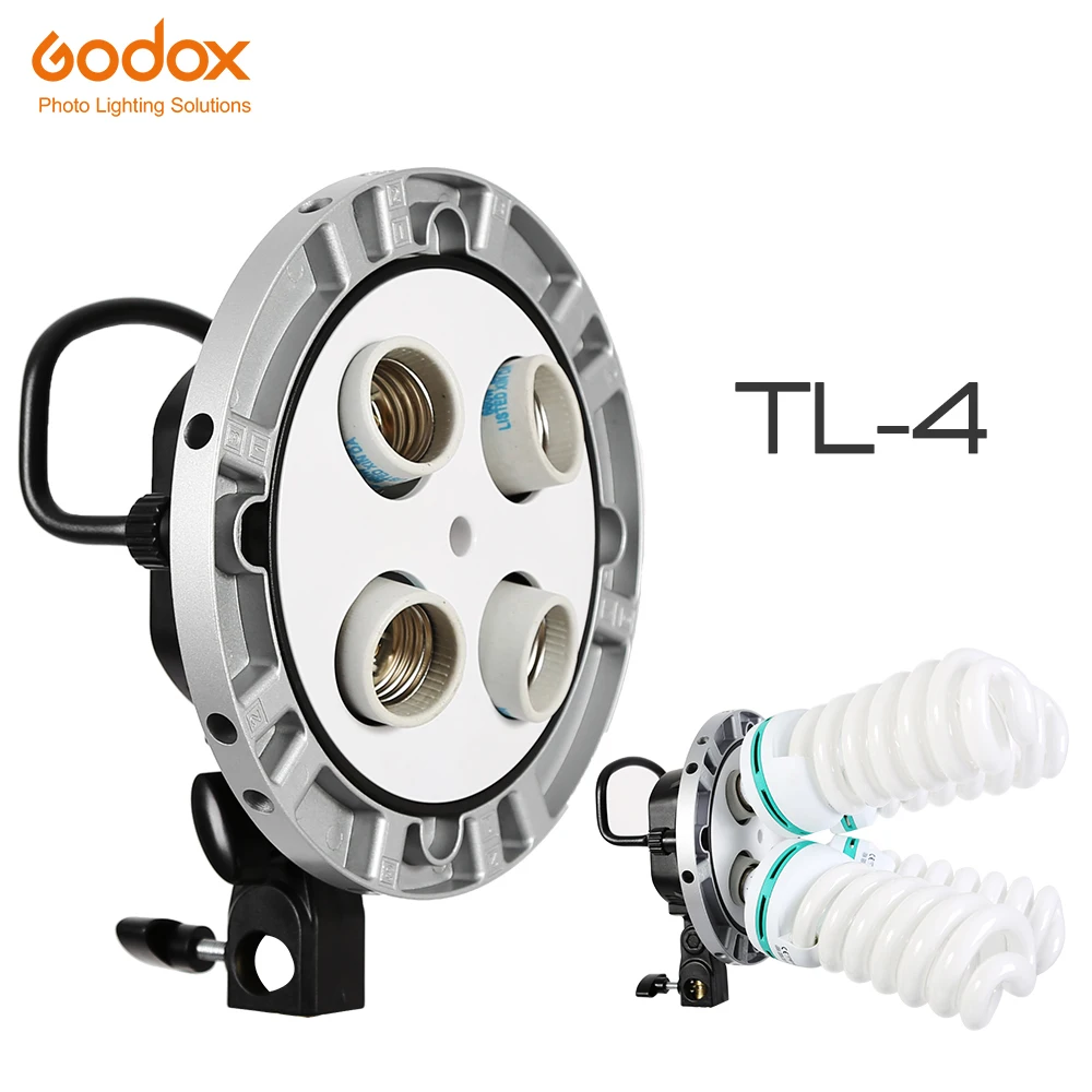 Godox Photo Studio TL-4 4in1 E27 Socket Tricolor Bulb Light Lamp Head Multi-Holder for Camera Photography Lighting
Godox Photo Studio TL-4 4in1 E27 Socket Tricolor Bulb Light Lamp Head Multi-Holder for Camera Photography Lighting