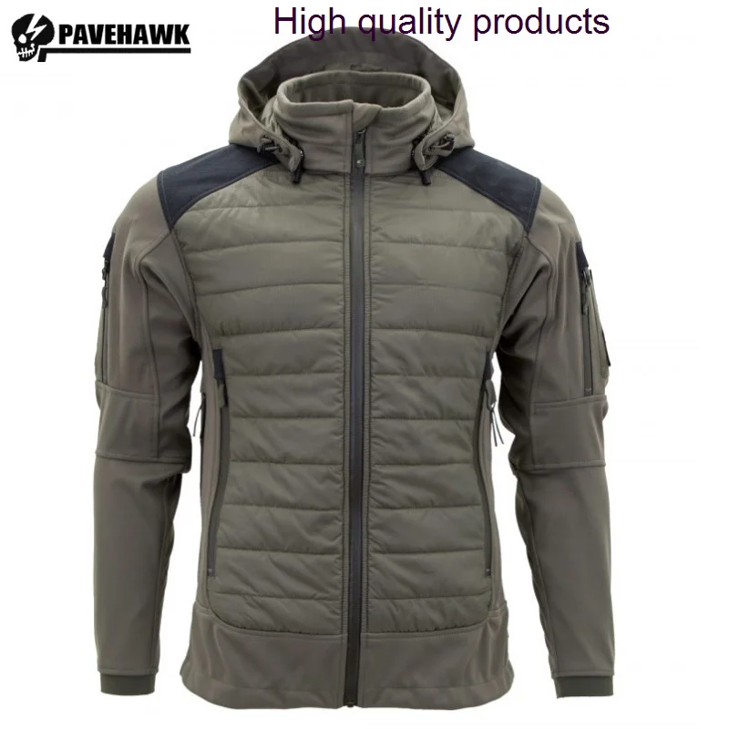 

Soft Military Shell Shark SkinTactical Jacket Men Detachable Hood Multi-pocket Quilted Thick Jackets Winter Warm Windproof Coat