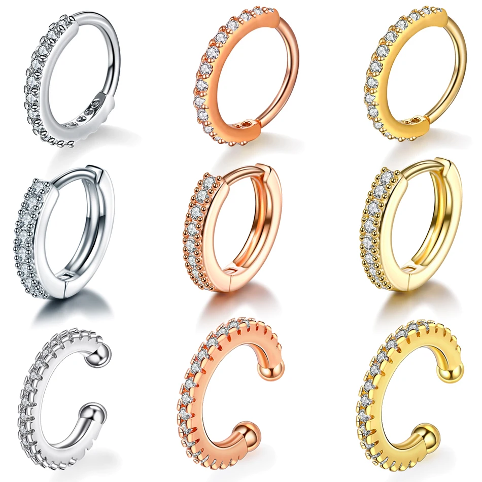 1Pc Copper Seamless Segment Nose Ring Cz Nose Hoop Helix Cartilage Earring Daith Snug Rook Tragus Ring Body Piercing Jewelry 
1Pc Copper Seamless Segment Nose Ring Cz Nose Hoop Helix Cartilage Earring Daith Snug Rook Tragus Ring Body Piercing Jewelry