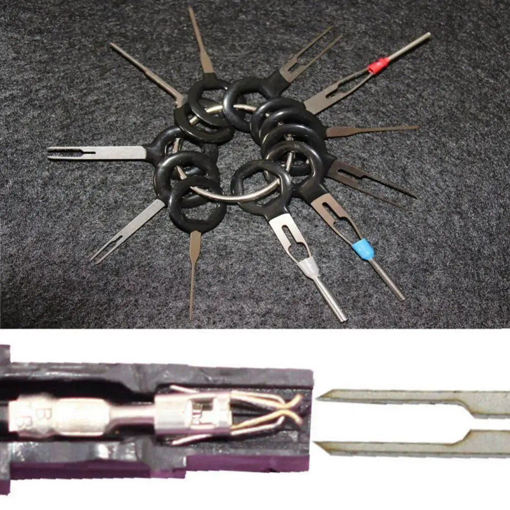11Pcs/Set Car Terminal Removal Tool Wiring Connector Pin Release Extractor Puller
11Pcs/Set Car Terminal Removal Tool Wiring Connector Pin Release Extractor Puller