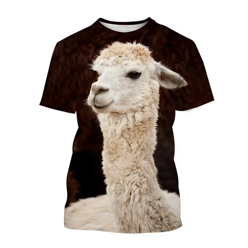 Summer New Cute Alpaca 3d Printing Men And Women T-shirt Fashion Casual Round Neck Harajuku Short-sleeved Breathable Thin.
Summer New Cute Alpaca 3d Printing Men And Women T-shirt Fashion Casual Round Neck Harajuku Short-sleeved Breathable Thin.