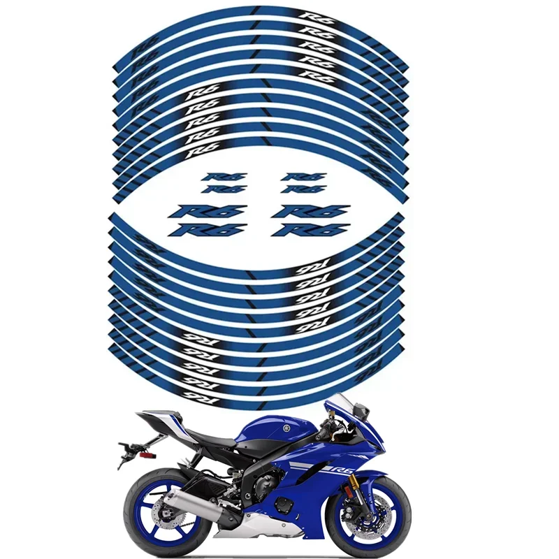 Запчасти для мотоциклов YAMAHA YZF R6 контурное колесо декоративная наклейка стикер-B