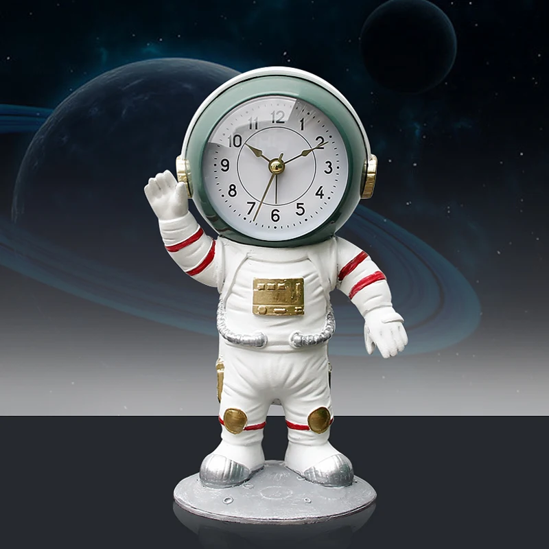 Creative Spaceman Desk Clock with Night Light Resin Alarm Clock Home Living Room Bedroom Decoration Ornament
Creative Spaceman Desk Clock with Night Light Resin Alarm Clock Home Living Room Bedroom Decoration Ornament