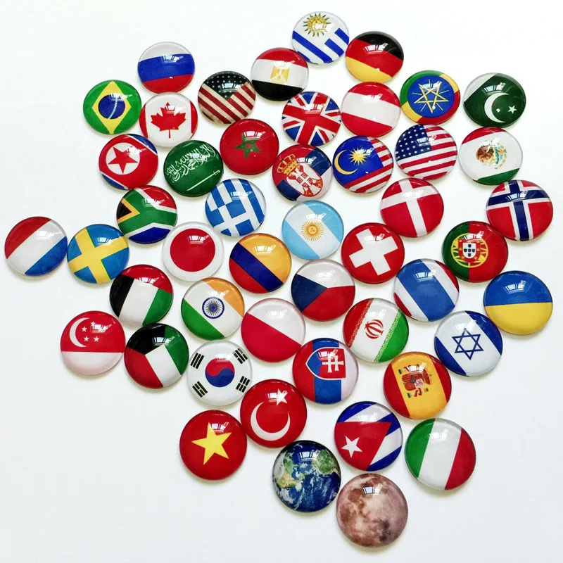 

World Flags Lapel Pin Badges National Flag America Canada England Spain Brazil Russia Ukraine Japan France Countries Pin