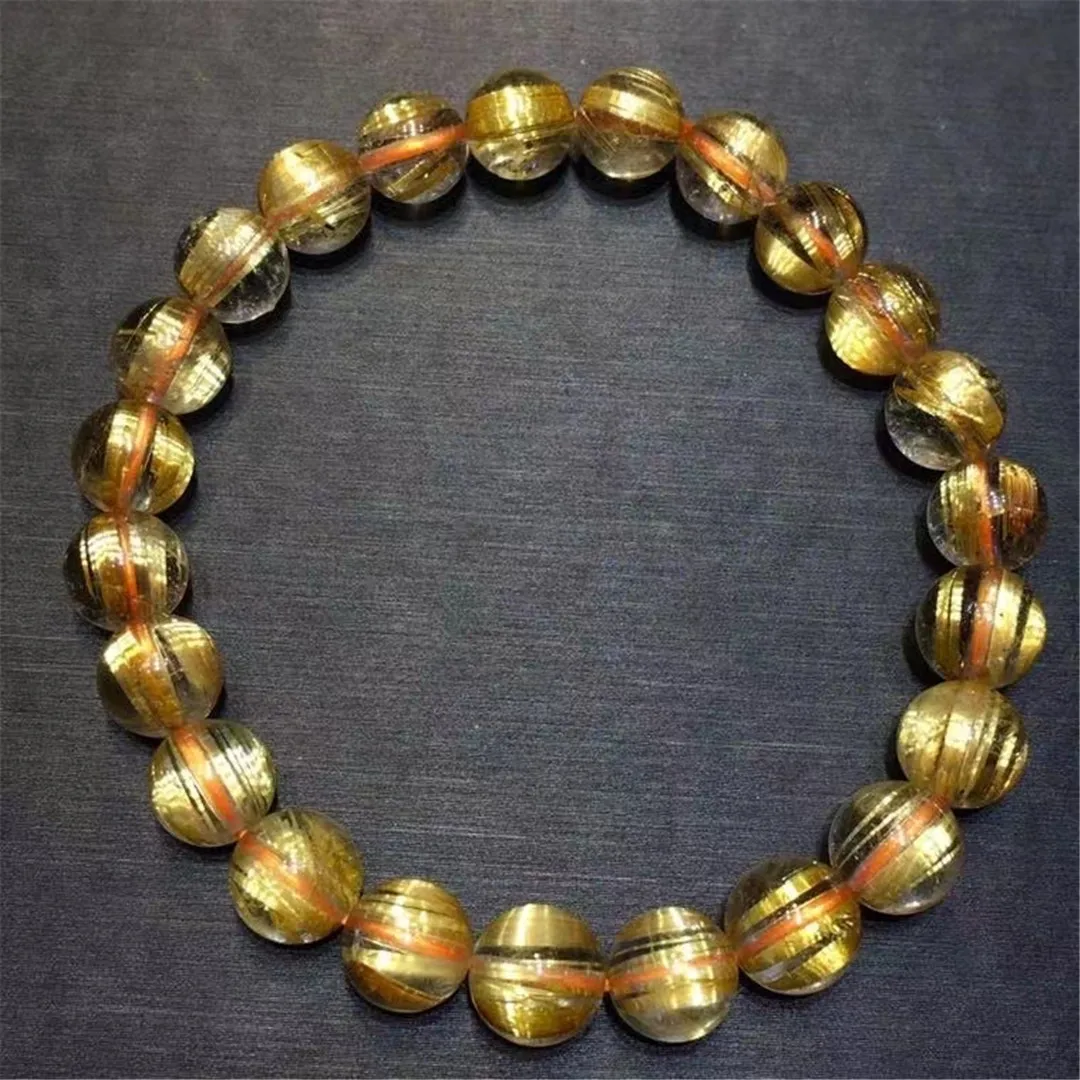 7mm Natural Gold Rutilated Quartz Bracelet For Women Lady Men Wealth Love Gift Crystal Beads Strands Gemstone Jewelry AAAAA
7mm Natural Gold Rutilated Quartz Bracelet For Women Lady Men Wealth Love Gift Crystal Beads Strands Gemstone Jewelry AAAAA