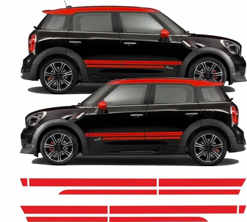 Mini R60 Countryman Cooper S / JCW двойные спортивные боковые полосы/наклейки точный заводской размер и спецификация подлинный Hexis Vinyl
Mini R60 Countryman Cooper S / JCW двойные спортивные боковые полосы/наклейки точный заводской размер и спецификация подлинный Hexis Vinyl