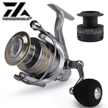 Brand High Quality Double Spool Alloy Gear Fishing Reel 5.1:1 4.7:1 Gear Ratio Spinning Reel Carp Fishing Casting Reel Saltwater