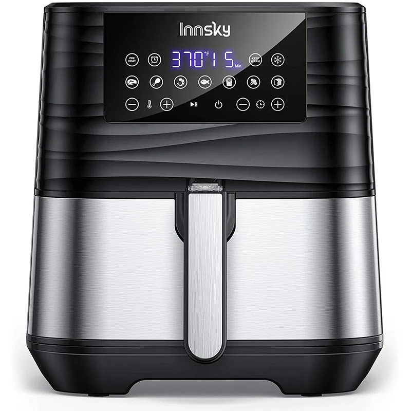Innsky Air Fryer XL 5.8 QT, 2021 Upgraded 11 in 1 Oilless Air Fryers Oven, Easy One Touch Screen with Preheat & Delay Start
Innsky Air Fryer XL 5.8 QT, 2021 Upgraded 11 in 1 Oilless Air Fryers Oven, Easy One Touch Screen with Preheat & Delay Start