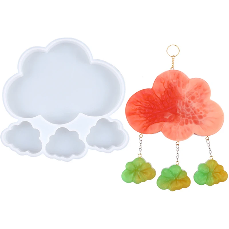 1pc Combination of large & small Cloud Pendant Resin Mold Diy Crystal Epoxy Wind Chime Silicone Mold for Home Decoration Making
1pc Combination of large & small Cloud Pendant Resin Mold Diy Crystal Epoxy Wind Chime Silicone Mold for Home Decoration Making