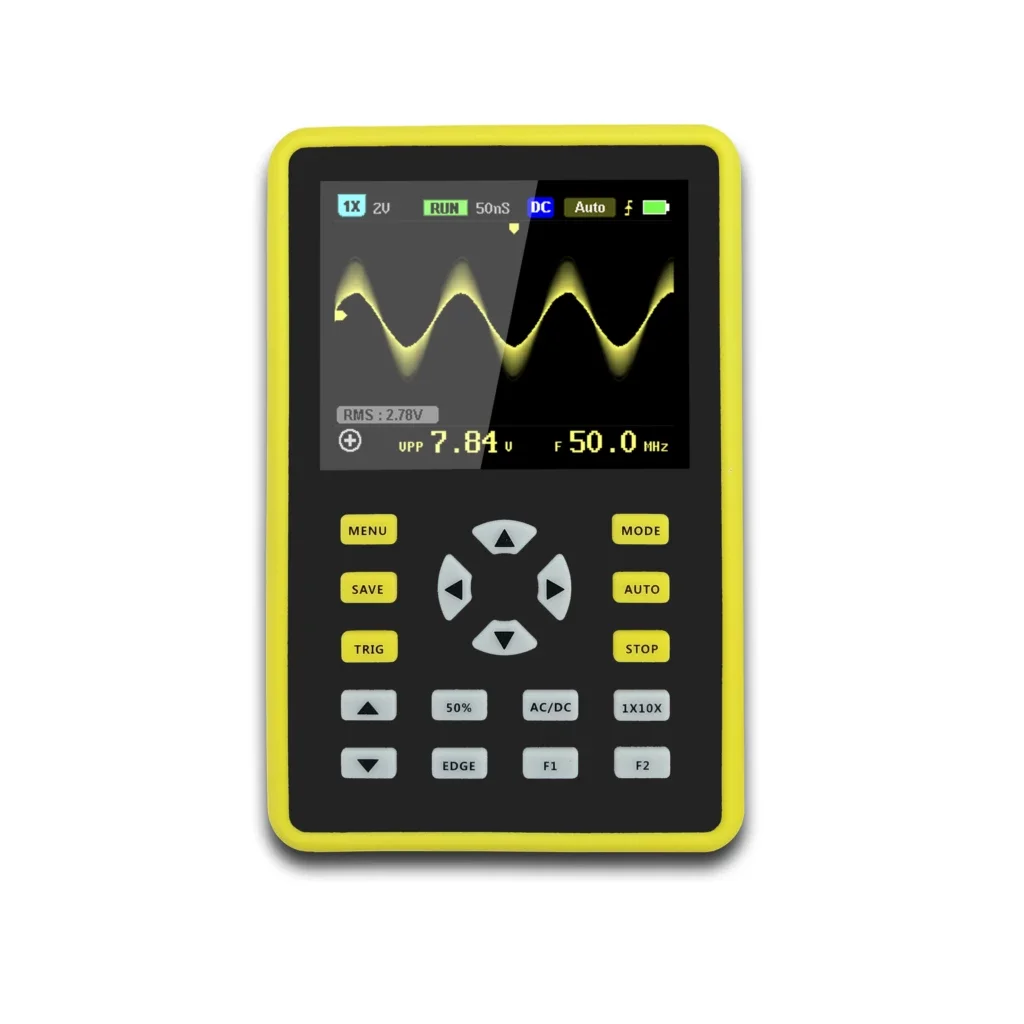 FNIRSI-5012H 2.4-inch Screen Digital Oscilloscope 500MS/s Sampling Rate 100MHz Analog Bandwidth Support Waveform Storage
FNIRSI-5012H 2.4-inch Screen Digital Oscilloscope 500MS/s Sampling Rate 100MHz Analog Bandwidth Support Waveform Storage