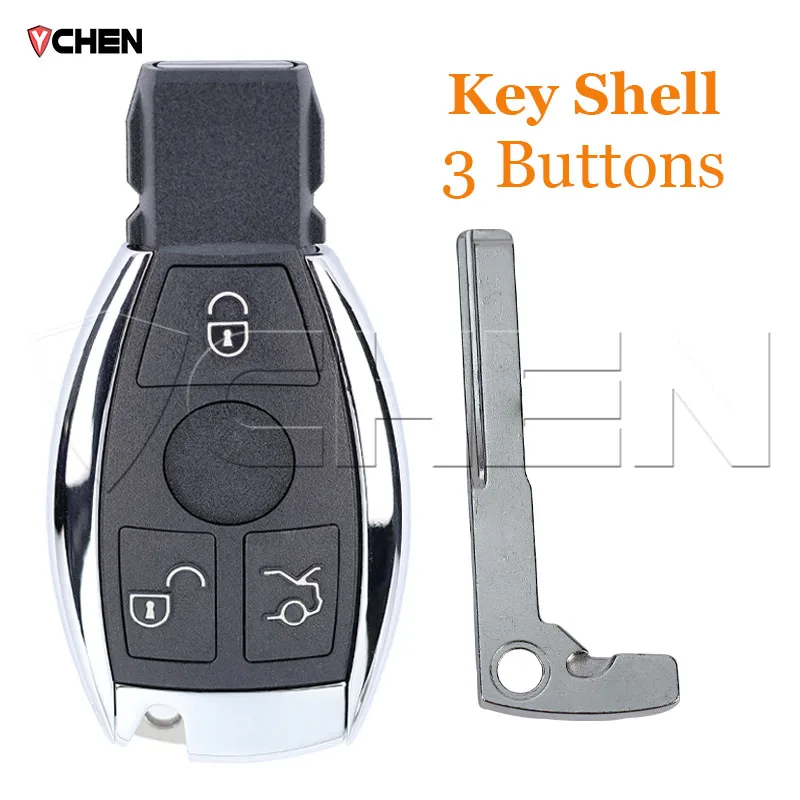 Xhorse VVDI BE Дистанционный смарт-брелок для Mercedes Benz 315/434 МГц W211 W212 W203 W204 W205 W210 W221 W222 Корпус с 3/4 кнопками 
Xhorse VVDI BE Дистанционный смарт-брелок для Mercedes Benz 315/434 МГц W211 W212 W203 W204 W205 W210 W221 W222 Корпус с 3/4 кнопками