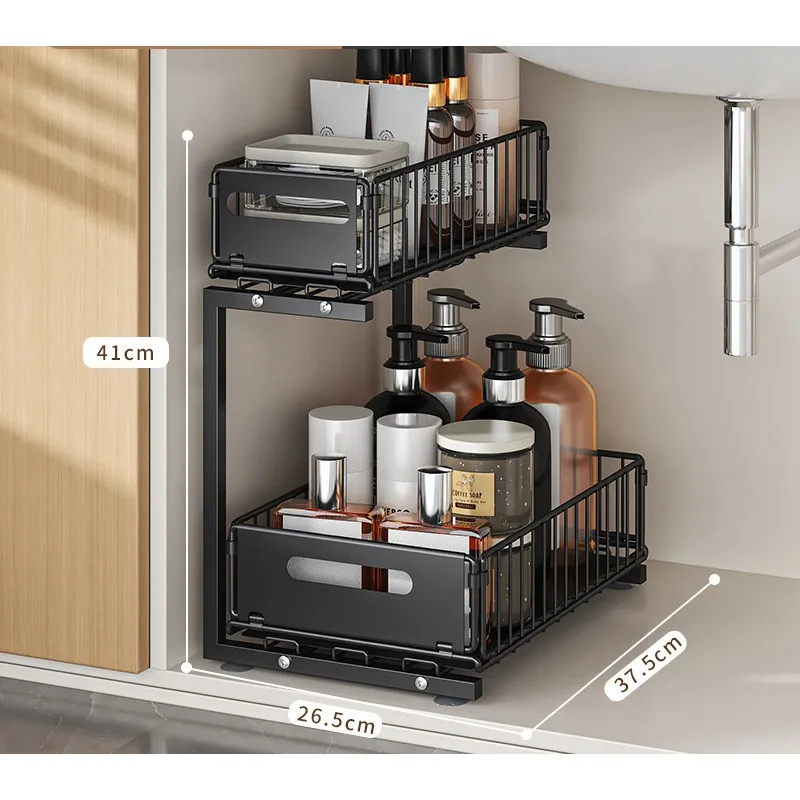 2-уровневый выдвижной органайзер для кухни из стали
2-уровневый выдвижной органайзер для кухни из стали