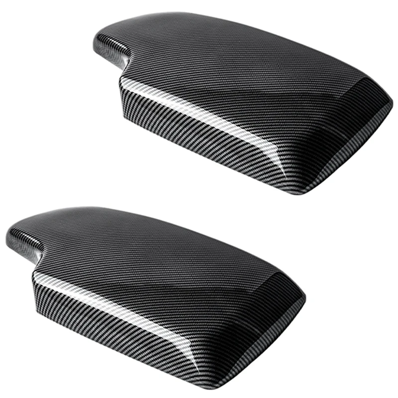 

2X Carbon Fiber Center Console Armrest Panel Cover Trim For-BMW 3 3GT 4 Series E90 F30 F31 F34 F32 F36 F34 2013-2019