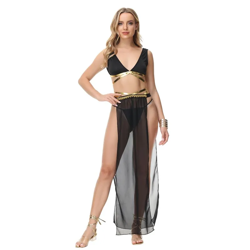 Nightclub Bar Stage Performance Pole Belly Dance Erotic Dress Halloween Ancient Greek Goddess Egyptian Cleopatra Cosplay Costume
Nightclub Bar Stage Performance Pole Belly Dance Erotic Dress Halloween Ancient Greek Goddess Egyptian Cleopatra Cosplay Costume