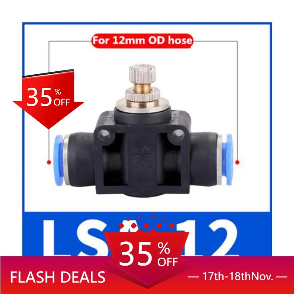 Pneumatics Air Throttle Valve Speed Control Quick Hose Tube 4mm 6mm 8mm 10mm Flow Control Valve Air Tool Accessories
Pneumatics Air Throttle Valve Speed Control Quick Hose Tube 4mm 6mm 8mm 10mm Flow Control Valve Air Tool Accessories