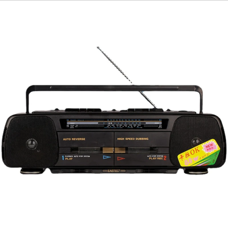 Teaching High-Power Portable Stereo Dual-Card Tape Machine Recording Recorder Cassette Radio English Learning Machine 
Teaching High-Power Portable Stereo Dual-Card Tape Machine Recording Recorder Cassette Radio English Learning Machine