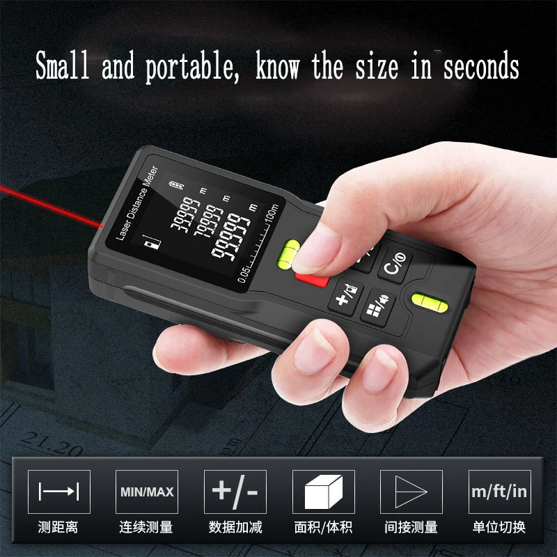 1PC MD Series Laser Rangefinder Handheld Infrared Measuring Instrument High Precision Room Measuring Instrument Electronic Ruler
1PC MD Series Laser Rangefinder Handheld Infrared Measuring Instrument High Precision Room Measuring Instrument Electronic Ruler